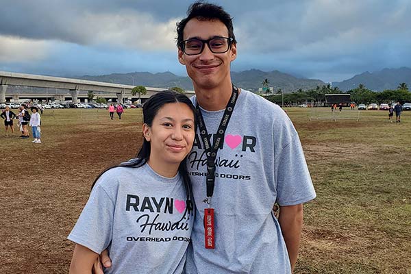 image of Raynor crewmembers at cancer walk